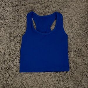 WORN ONCE Royal Blue Cotton Tank Top